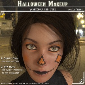 LaFemme: Halloween Makeup_Scarecrow & Deer