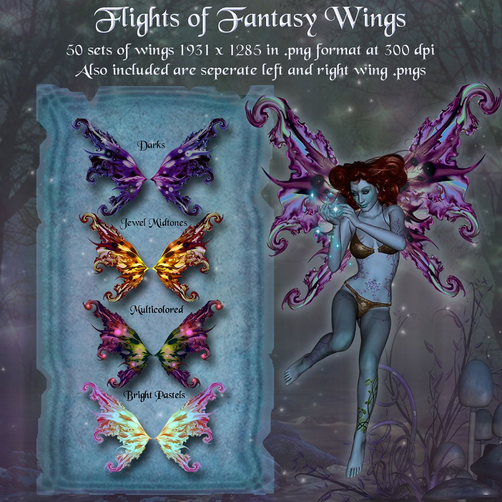 Flights of Fantasy Wings *Exclusive* - Click Image to Close